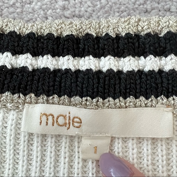 Beautiful MAJE white sweater - Picture 3 of 4